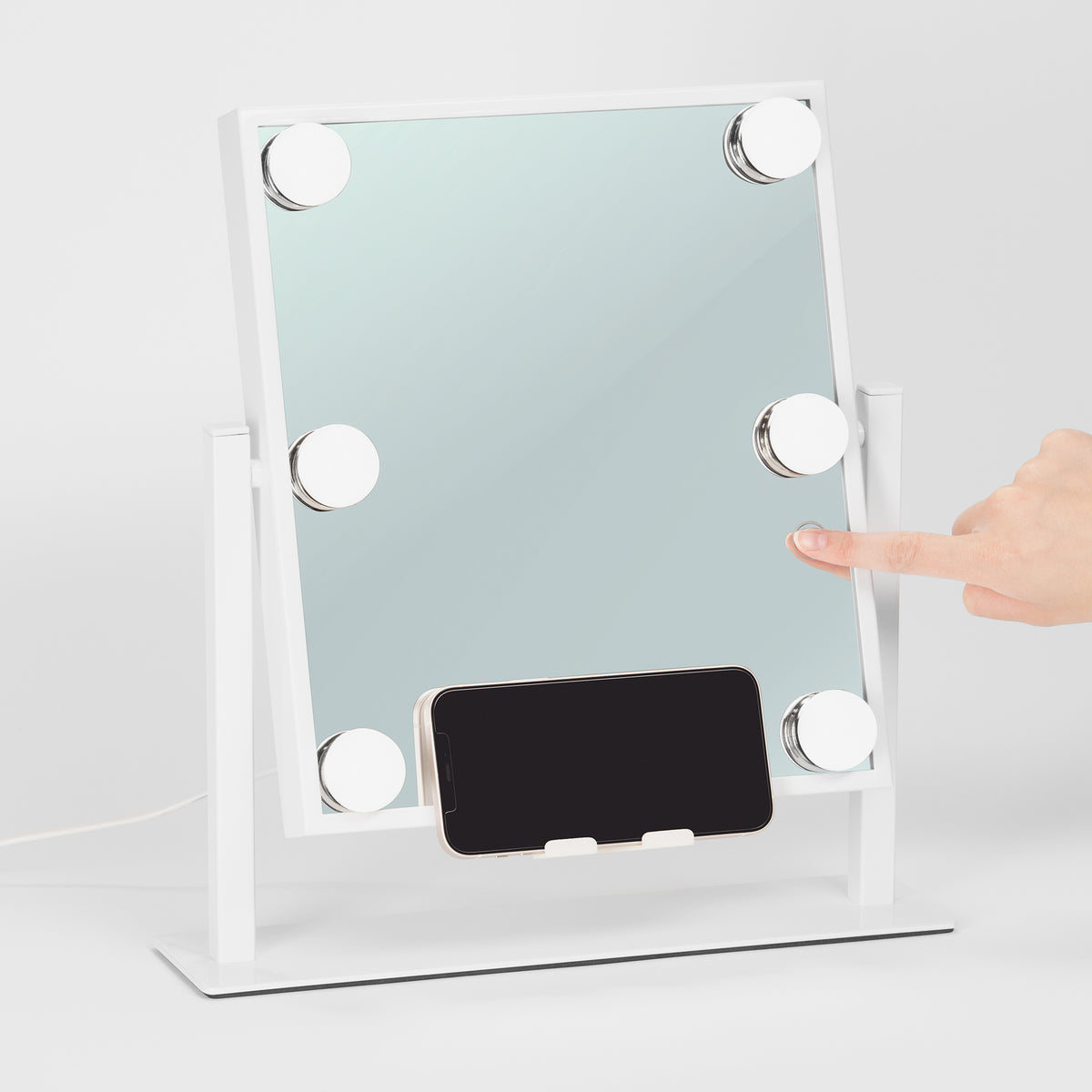 Glam & Groove Hollywood Blue Tooth Mirror