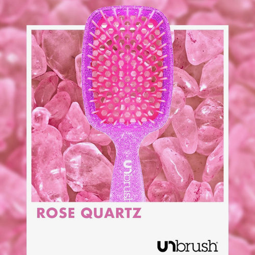 Detangling Hair Brush - Rose Quartz