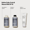 OLAPLEX N°4 CURLBond Shaper Hydrating Curl Shampoo zur Betonung von Locken und Wellen, abgebildet mit Text auf hellem Hintergrund.