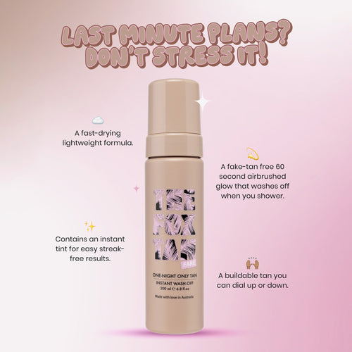 One Night Only Tan Instant Wash Off