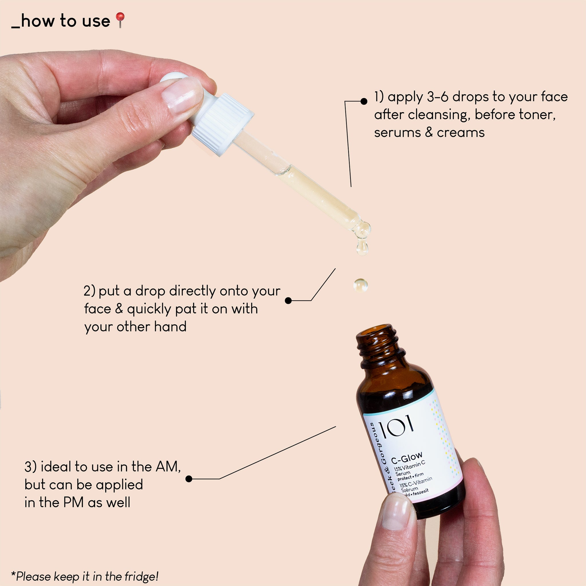 vitamin c serum im kühlschrank aufbewahren C-Glow Geek & Gorgeous