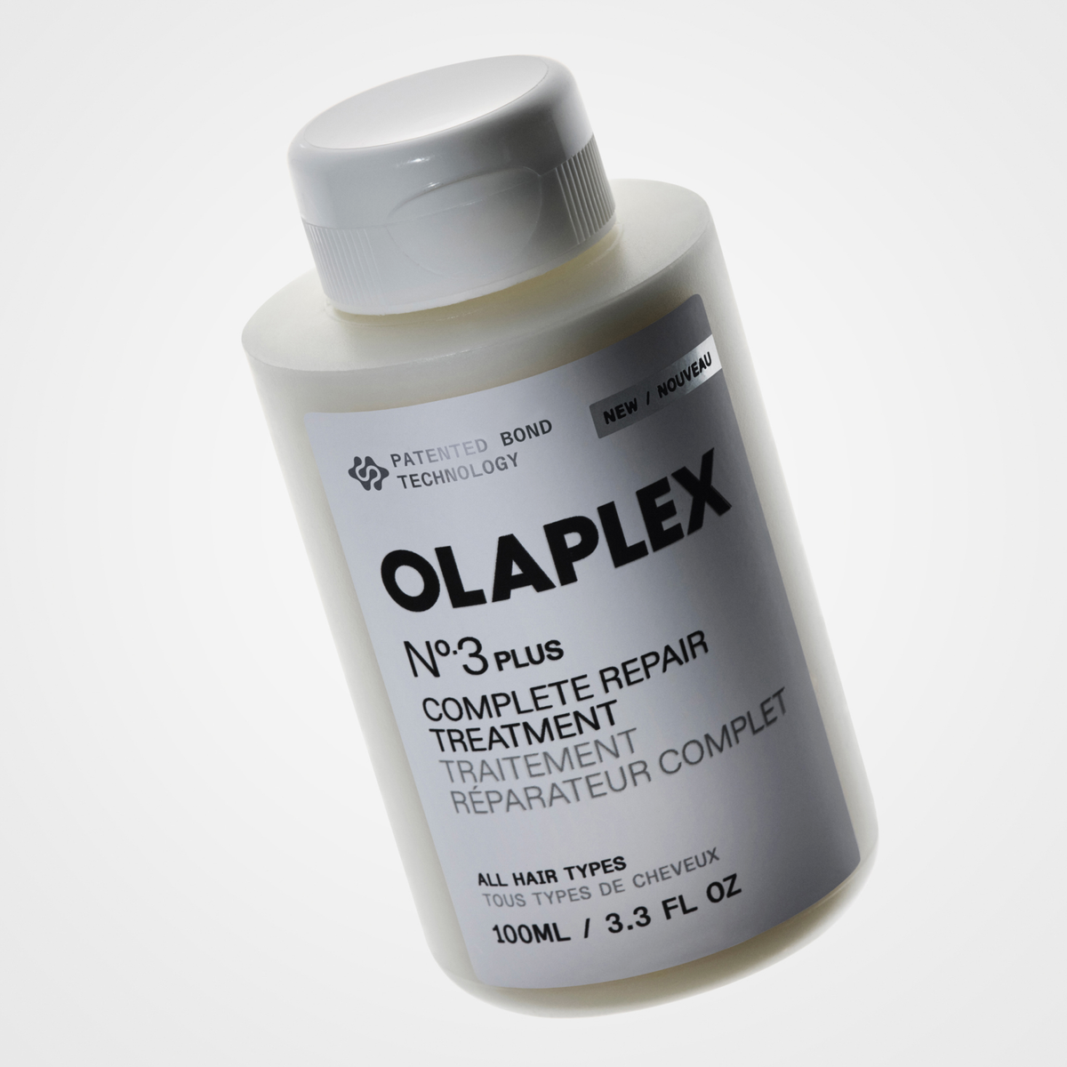Eine 100ml Flasche OLAPLEX N°3 PLUS Complete Repair Treatment für alle Haartypen.
