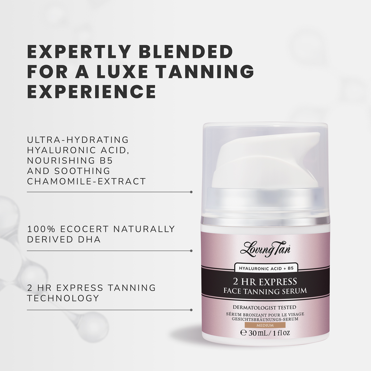 2 HR Express Face Tanning Serum Medium | Loving Tan