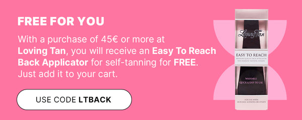 Easy To Reach Back Applicator For Self Tanning