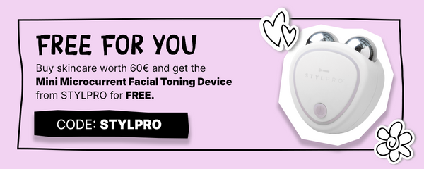 Angebot: Kostenloses Mini-Mikrostrom-Gesichtswassergerät beim Kauf einer Hautpflege für 60 €. Code: STYLPRO.