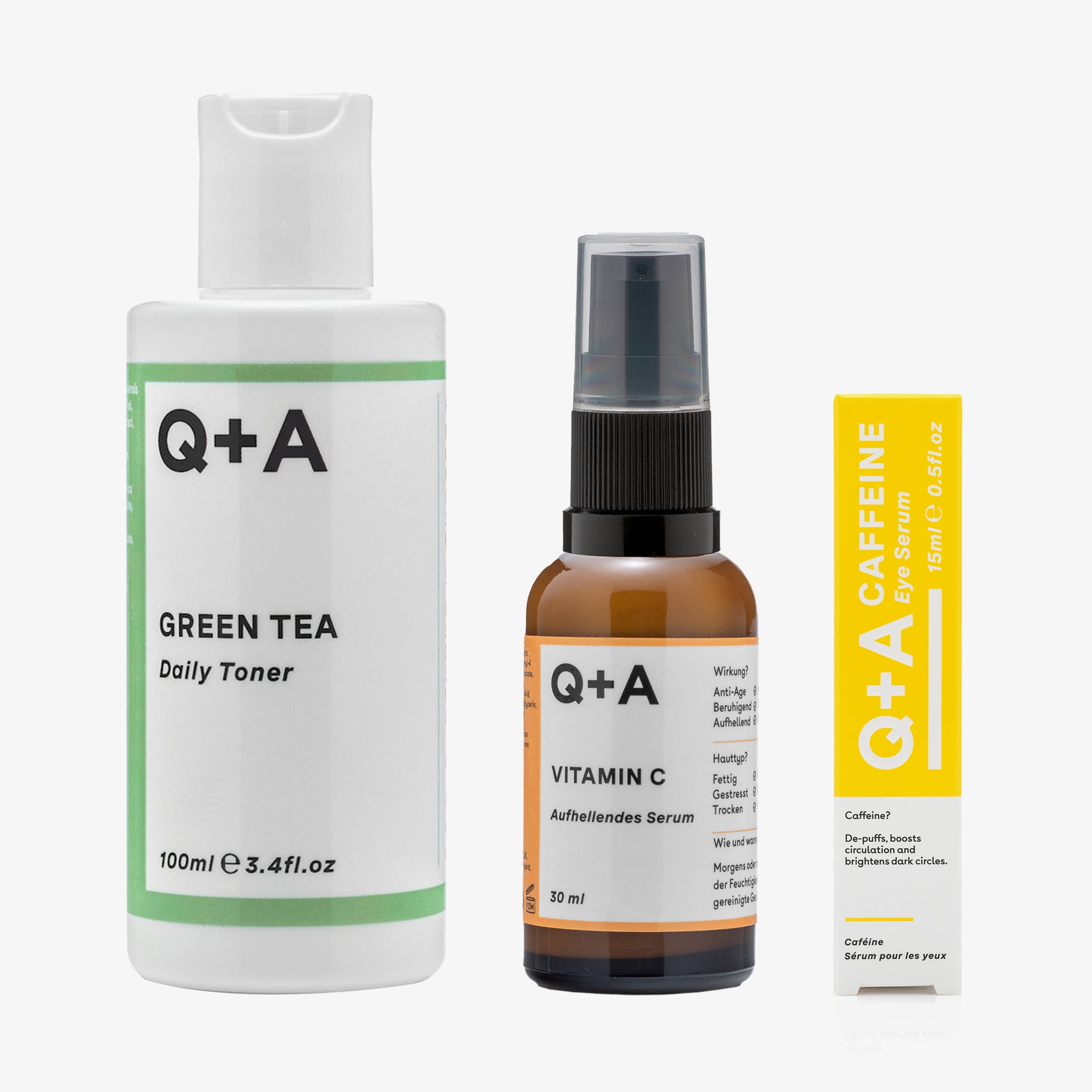 Q + A Skin Brightening Trio (145ml)