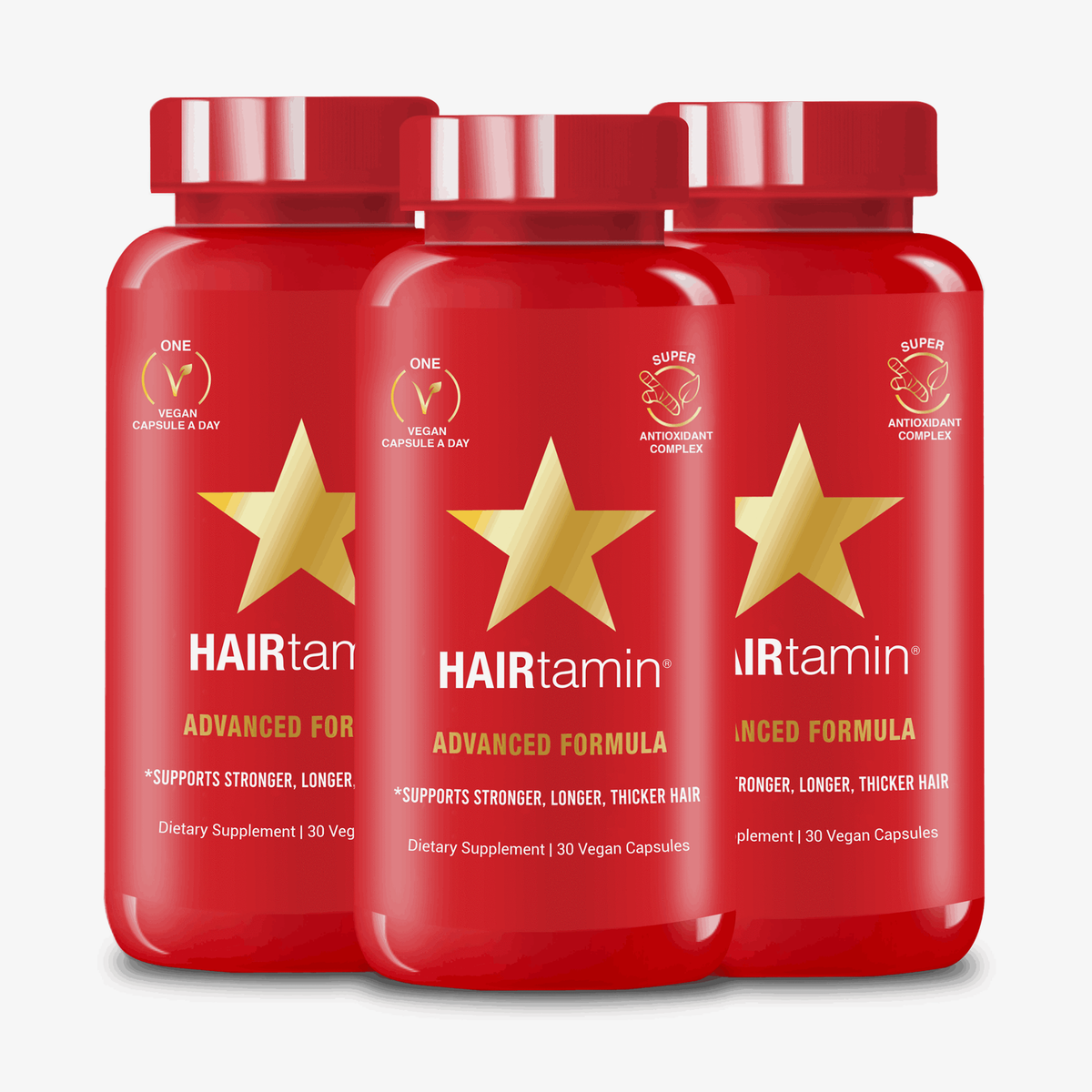 HAIRtamin Advanced Formula Vitamine, drei Monatspackungen