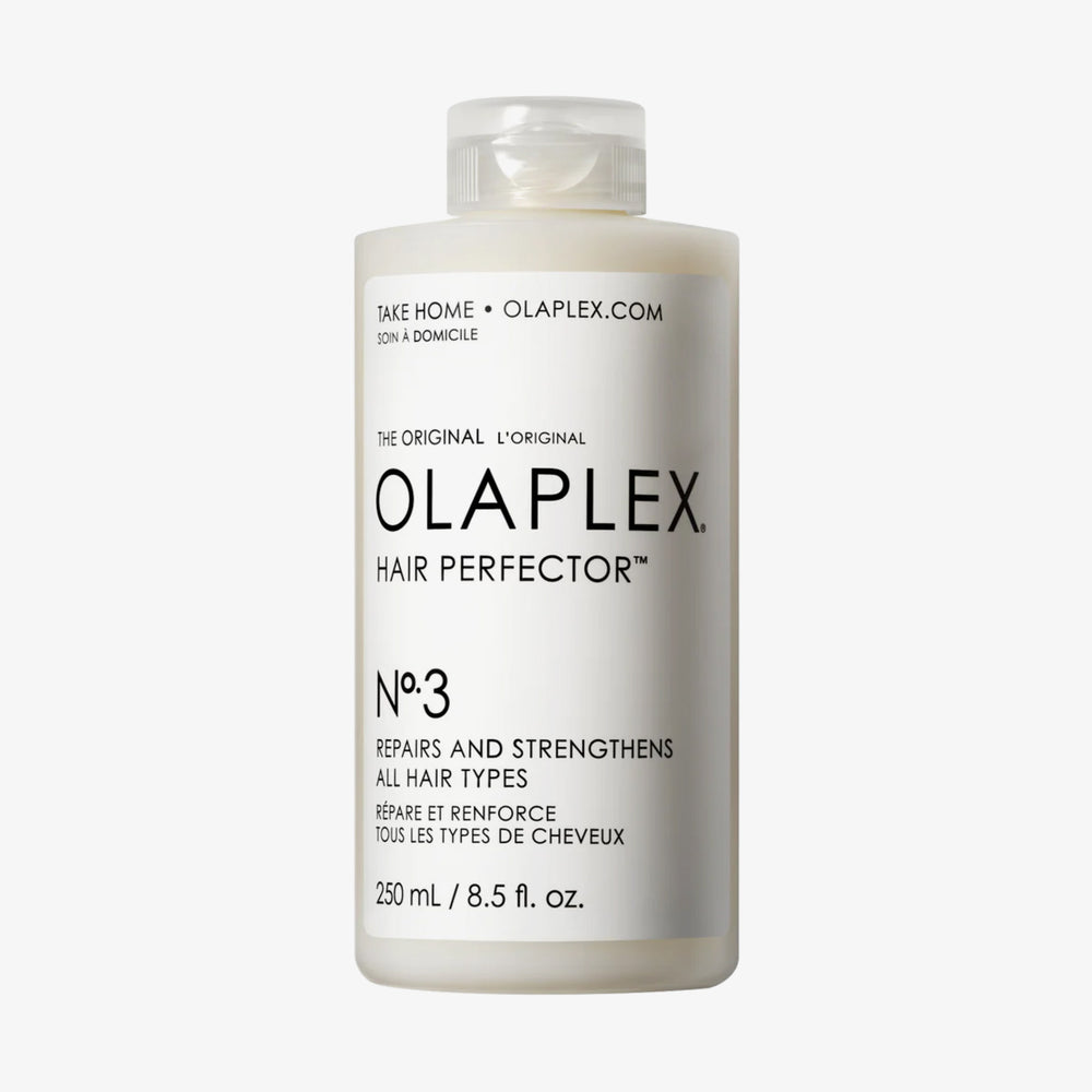 OLAPLEX No.3 Hair Perfector 250 ml. Weißer Hintergrund.