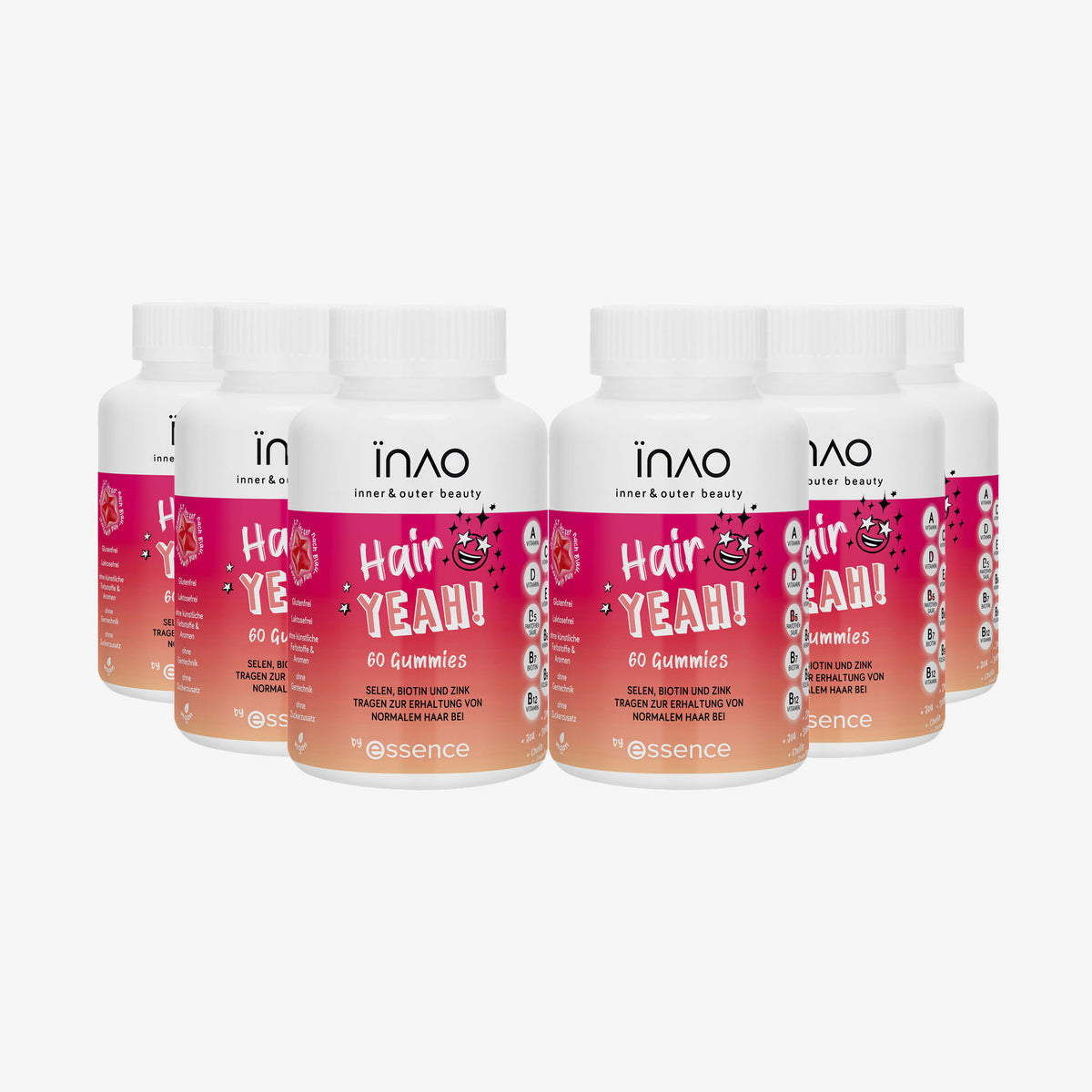 INAO by essence | Hair Yeah Gummies 6 Month Bundle