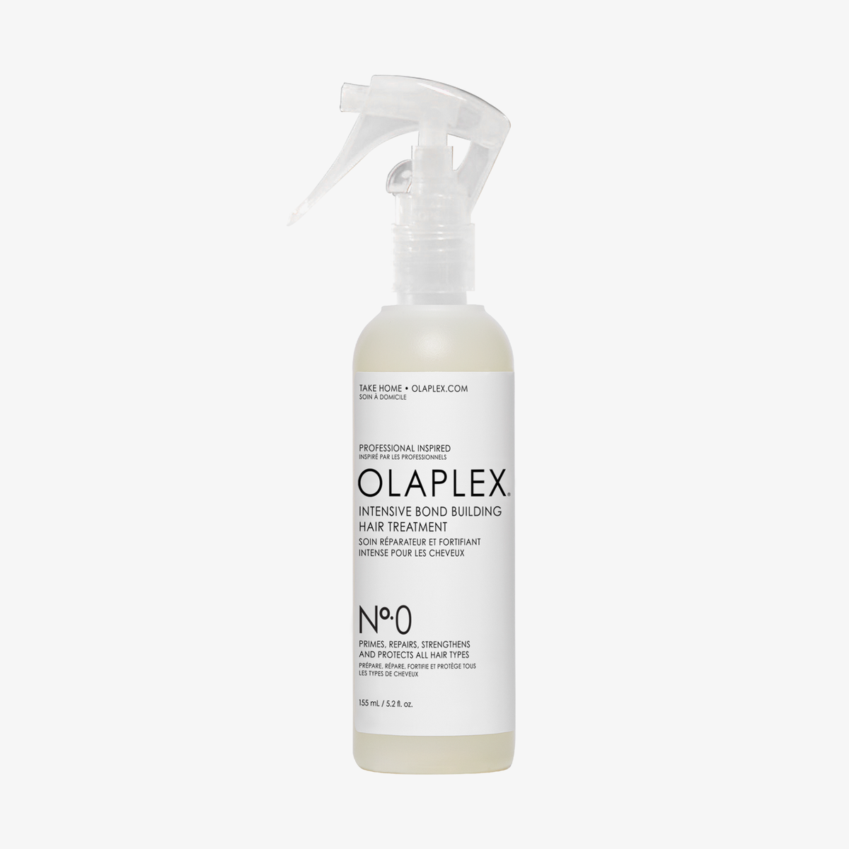 OLAPLEX No.0 Intensive Bond Building Hair Treatment. Weißer Hintergund.