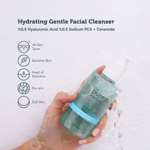 0,5% Hyaluronic Acid + 0,5% Sodium PCA + Ceramide Hydrating Gentle Facial Cleanser